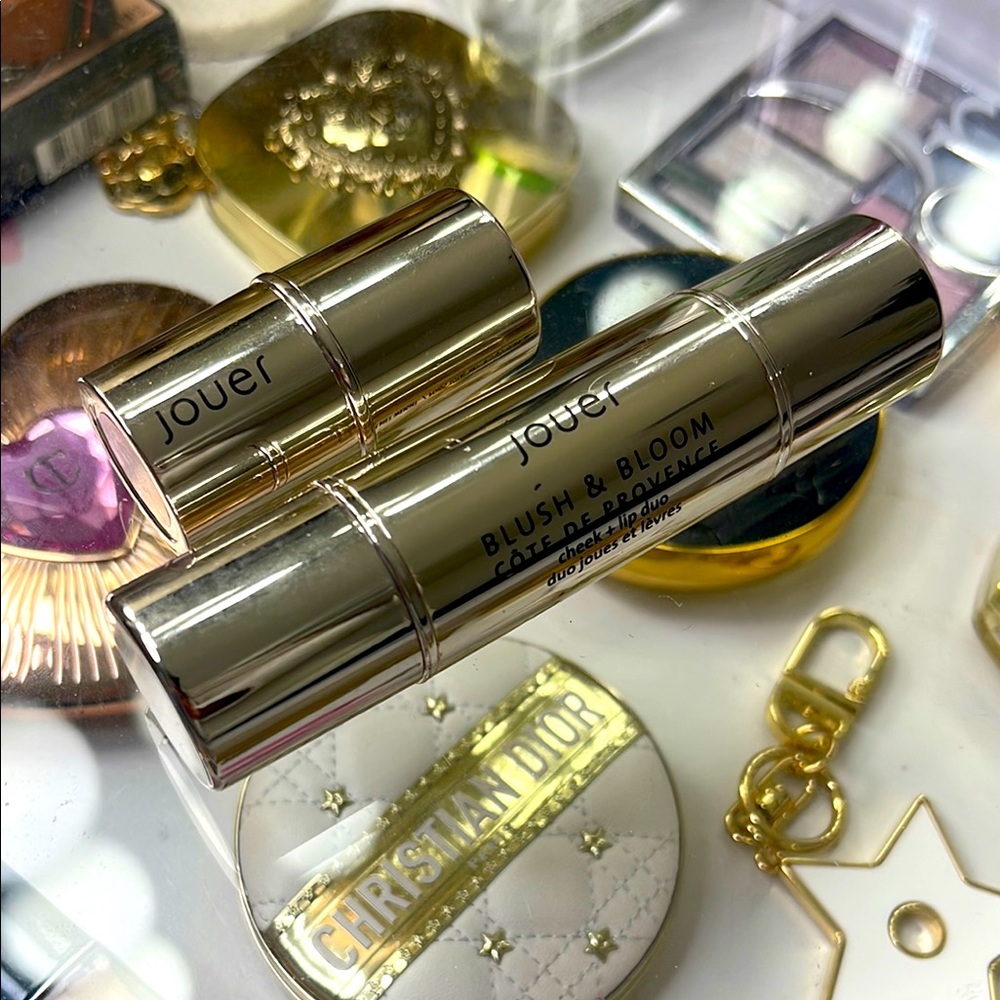 Jouer Blush & Bloom cote de Provence Cheek and Lip Duo & mini be loud blush